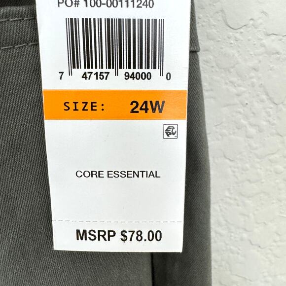 Democracy Womens Core Essential Rolled Cuff Shorts Size 24W Ab Solution Green - Picture 4 of 8